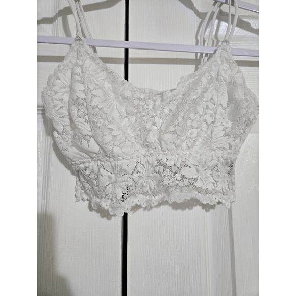 Unknown brand small women's white lace Bralette - Picture 2 of 5